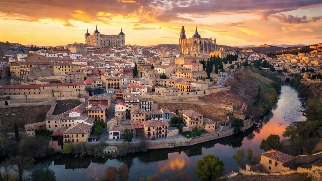 Vista de Toledo, ciudad de las tres culturas